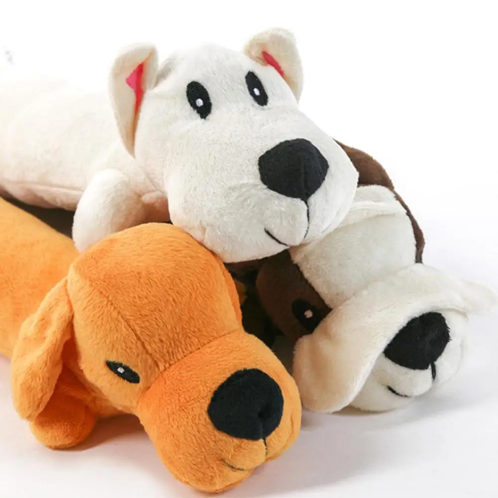 

Pet Toys Funny Dogs Cats Plush Toys Durability Squeak Sound Toy Animal Shape Vocalization Dolls Pets Dog Long Fleece Chew Toys