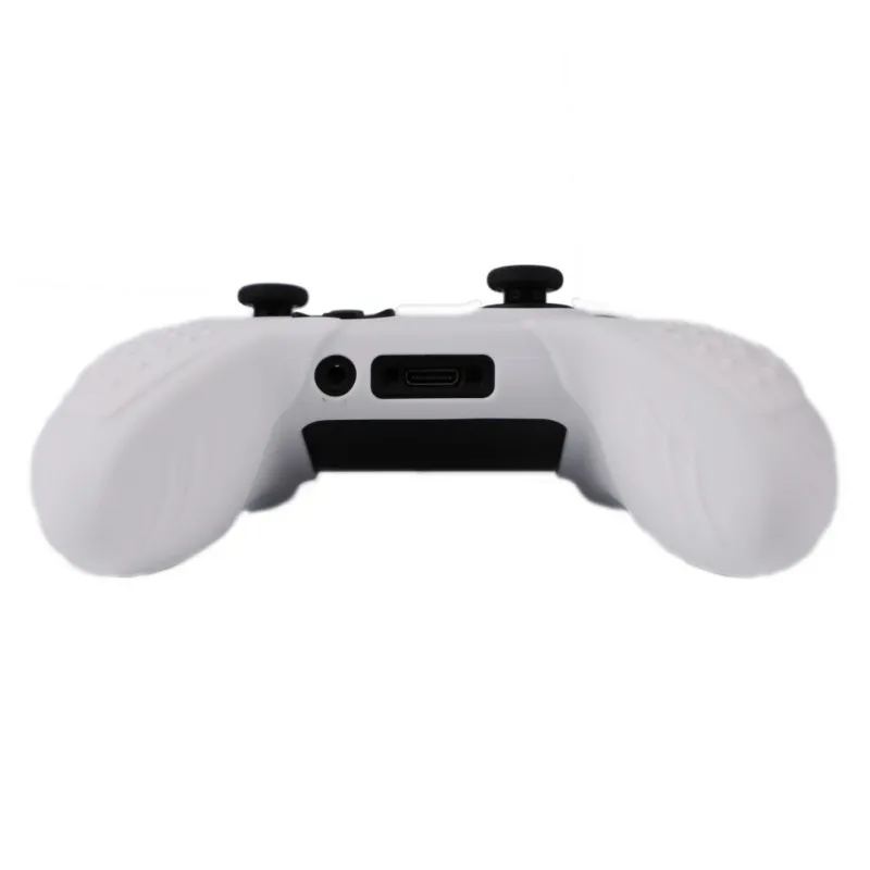 

Anti-Slip Soft Rubber Case Silicone Skin Cover Protector Case For Xbox Series X/S Controller With 4pcs Black Thumb Grip Caps