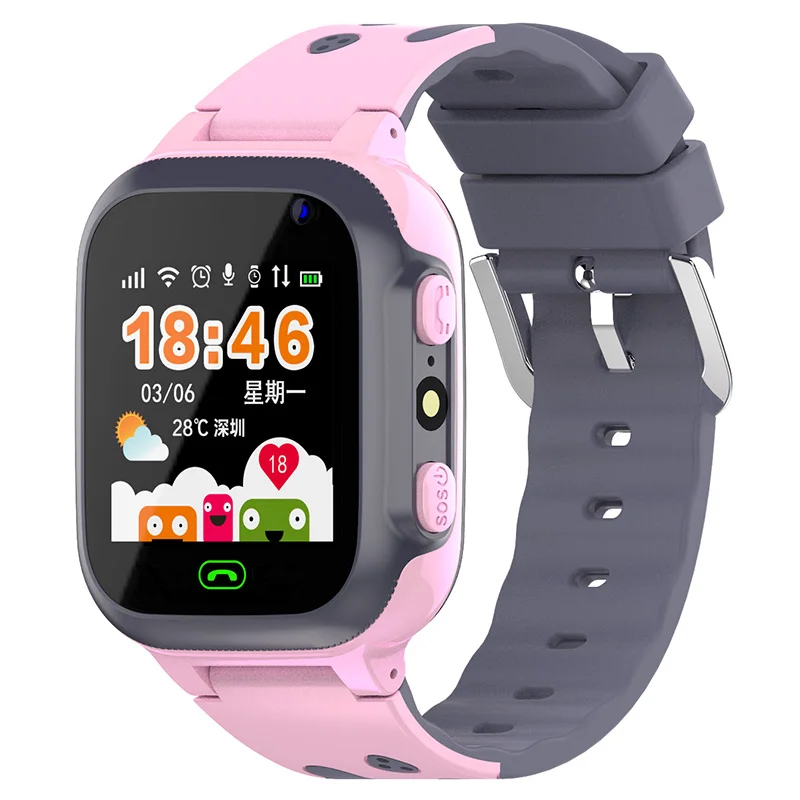 Smartwatch Pink Z1 Смарт часы Детские LBS трекер часы Детские умные часы с камерой фонарик SOS экстренный вызов часы детские телефон часы - Цвет: Smartwatch Pink