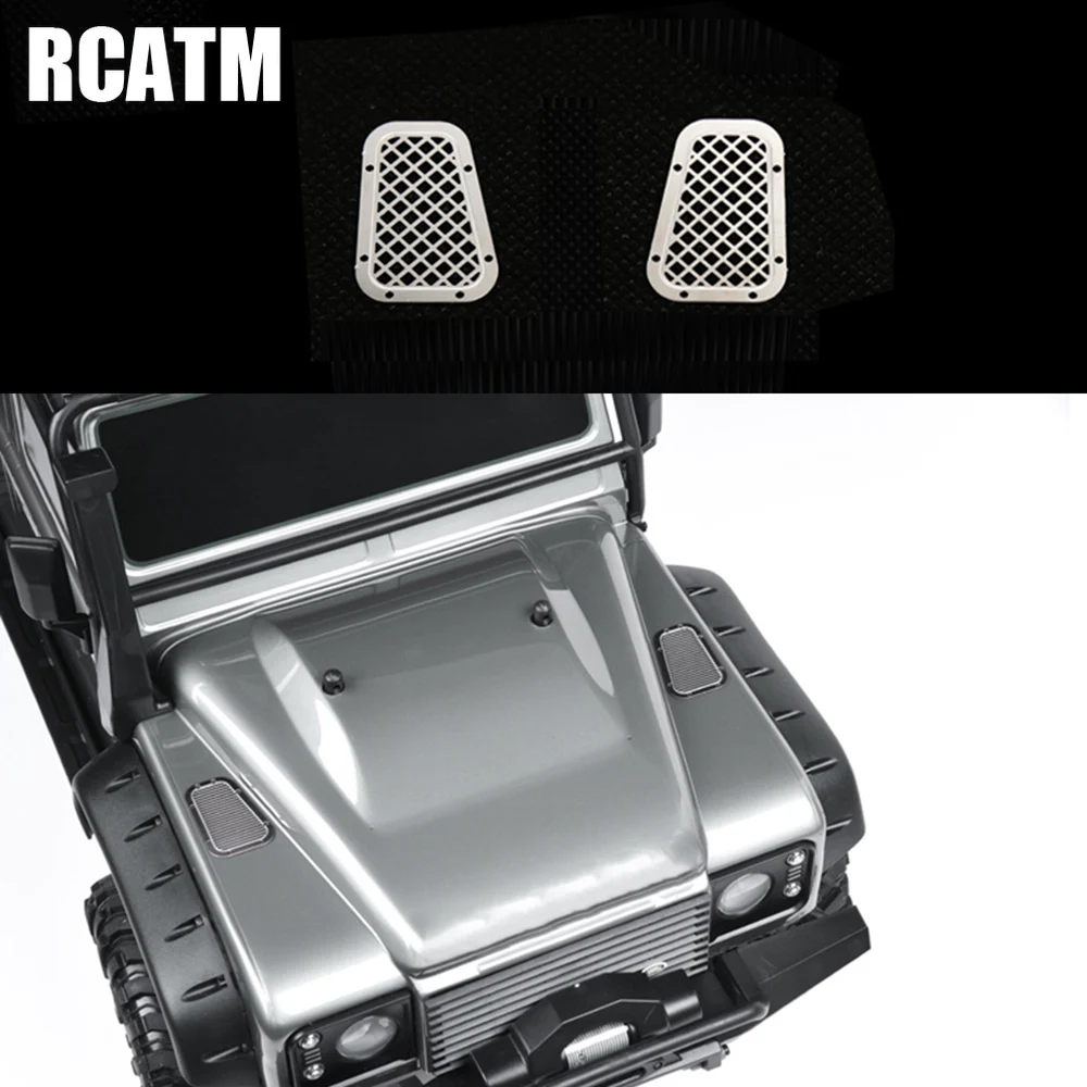 Крышка металлическая впускная решетка декоративная крышка для 1/10 RC гусеничная