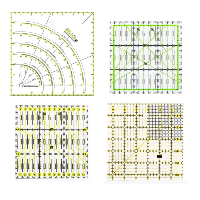 Многофункциональная акриловая Лоскутная линейка для рисования шитья