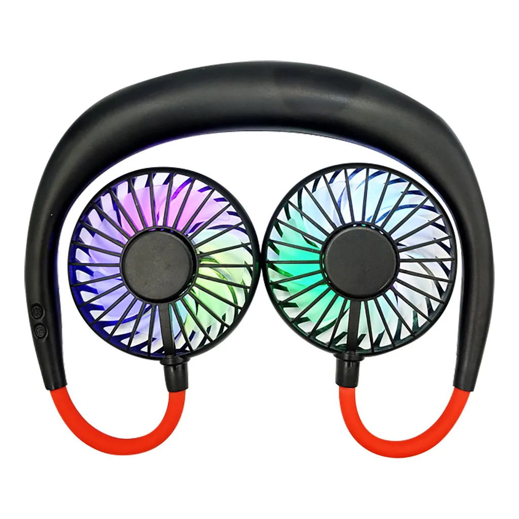 Вентилятор со светодиодсветильник кой для студентов дома и школы перезаряжаемый