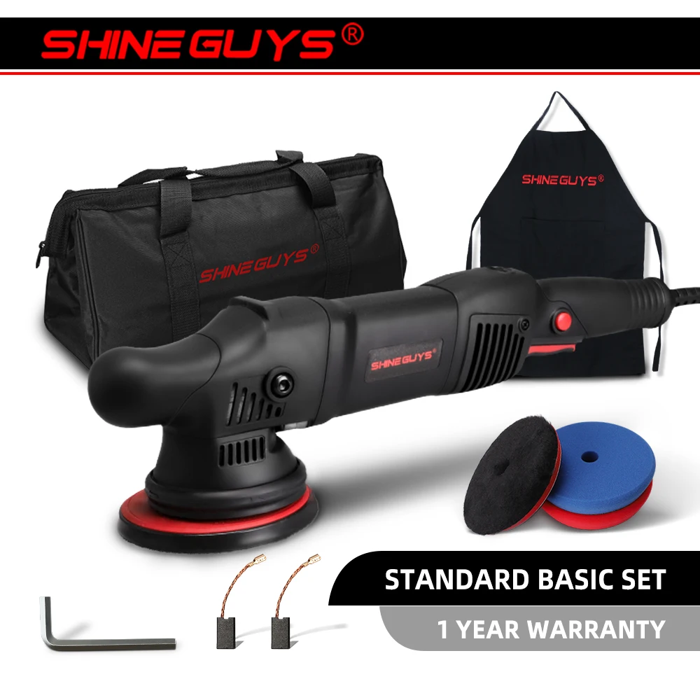 Shine Guys Polisher with 15mm Long-Throw Random Orbital Poli