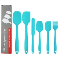 silicone kitchenware 6 piece cream spatula 6 piece baking tool spatula oil brush set