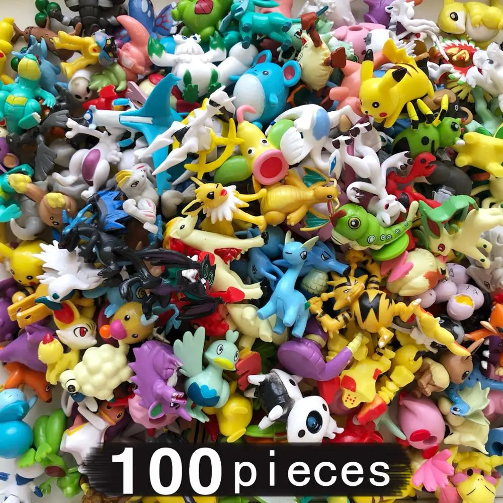 100 шт. 4 см Средний Размеры всех видов пресс-игрушки Фигурки Модель Коллекция