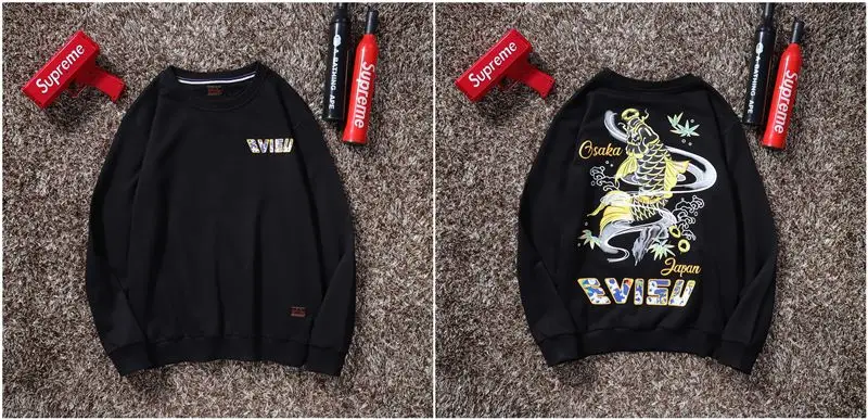 Evisu осенне-зимний мужской свитер с круглым вырезом, теплый дышащий Модный хлопковый свитер с принтом и длинными рукавами для мужчин и женщин, одежда для влюбленных