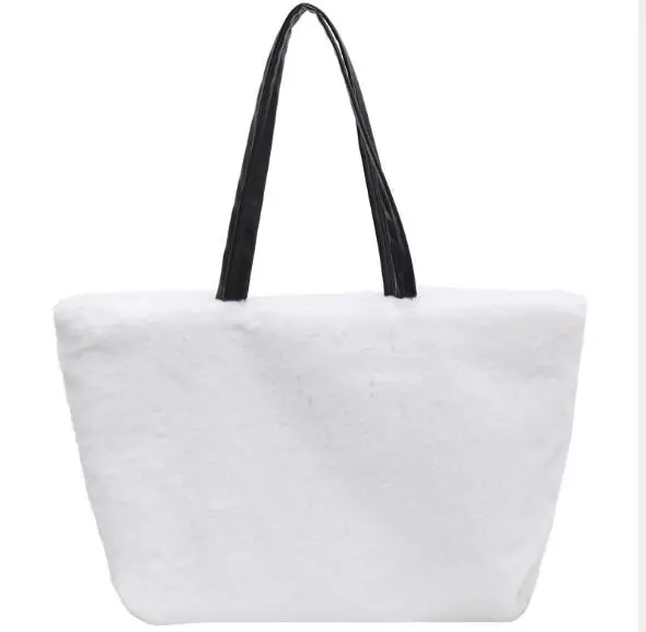 

Free shipping Plush bag 2021 new fashion versatile large capacity women's portable shoulder bag HANDBAG