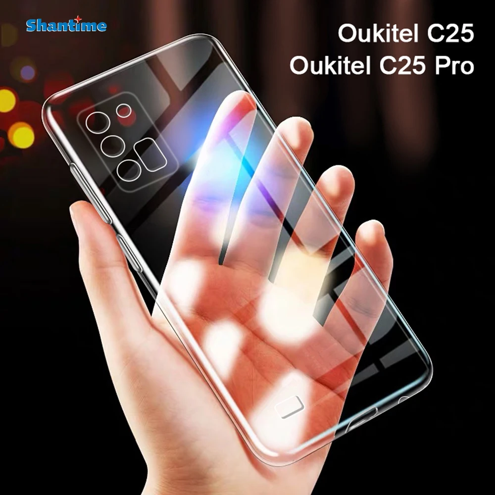 

Ультратонкий Прозрачный мягкий чехол из ТПУ для Oukitel C25 Pro Couqe Funda 6,52 дюймов