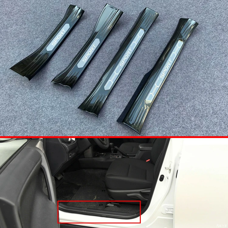 Декоративные аксессуары для TOYOTA Rav4 XA50 2019 2020 внутренняя панель порога Накладка на