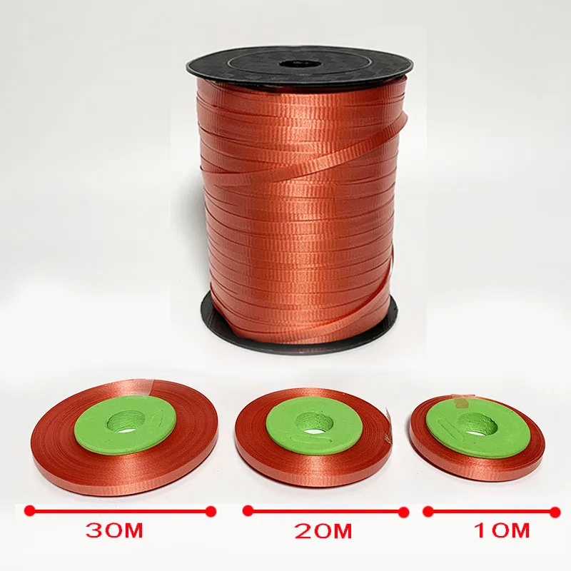 C Ynaayu 10 м 30 м красочные DIY ленты для воздушных шаров Подарочная сумка лента для торта аксессуары Принадлежности для дня рождения Свадебная вечеринка украшения - Цвет: C
