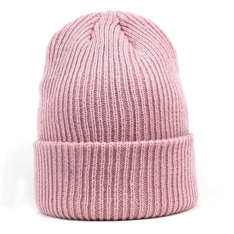 

Beanie Women Winter Hat Men Acrylic Knit Brim Skiing Accessory For Outdoor Sports Teenagers