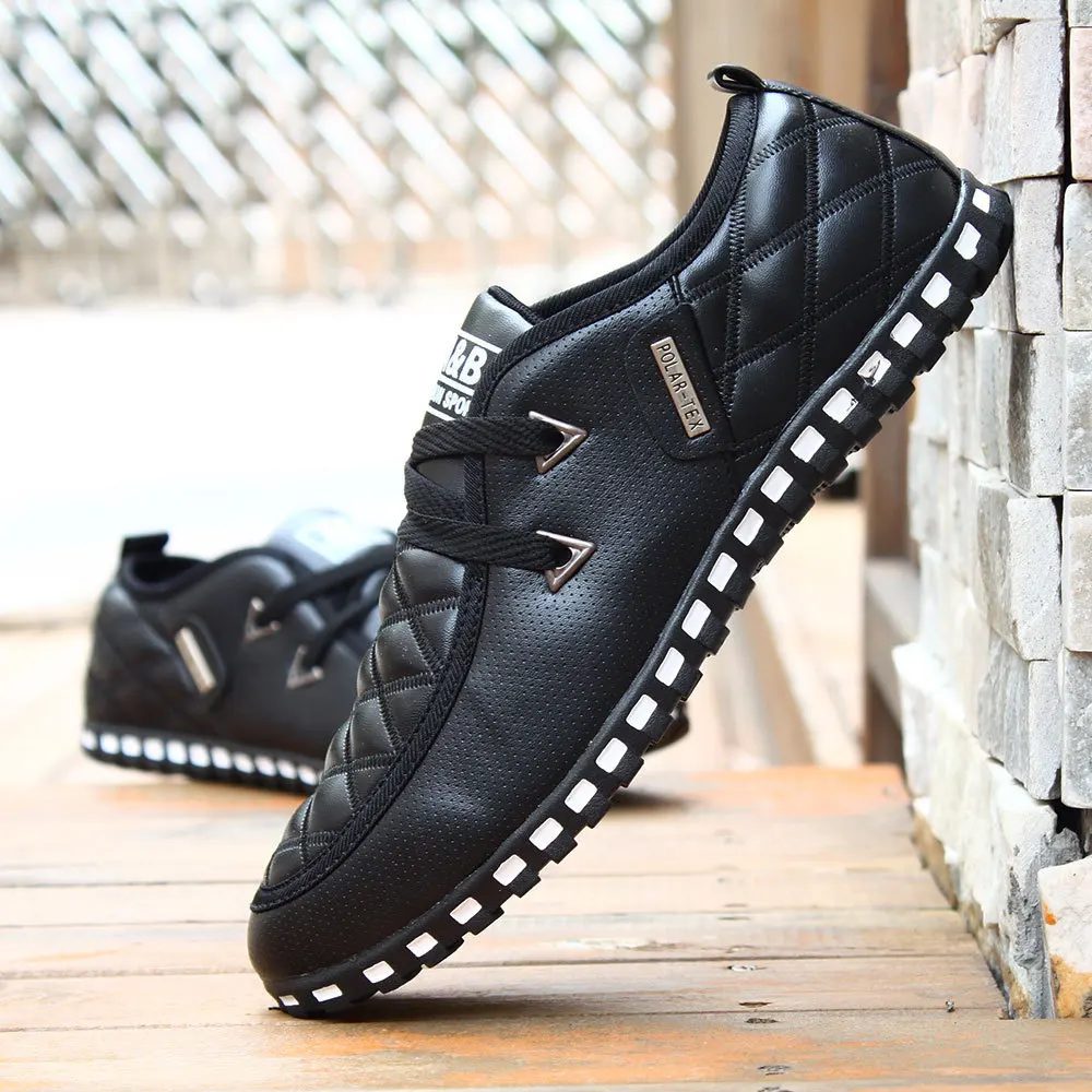 Мужские туфли на низком каблуке Белые Повседневные в английском стиле большие