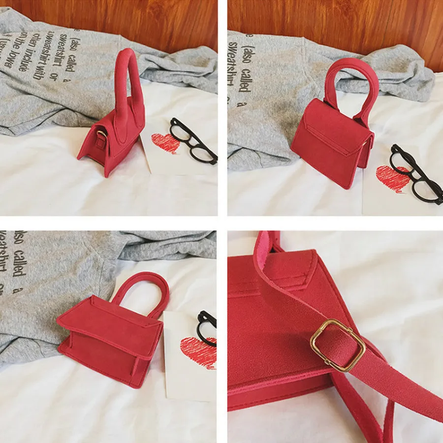 MANFUNI простая дизайнерская сумка на плечо Мягкая матовая квадратная женская через