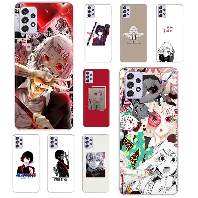 

Anime JUUZOU SUZUYA Tokyo Ghouls Case Coque For Samsung Galaxy A52 A51 A71 A50 A12 A22 A32 A42 A72 A70 A21S A41 A11 Cover Funda