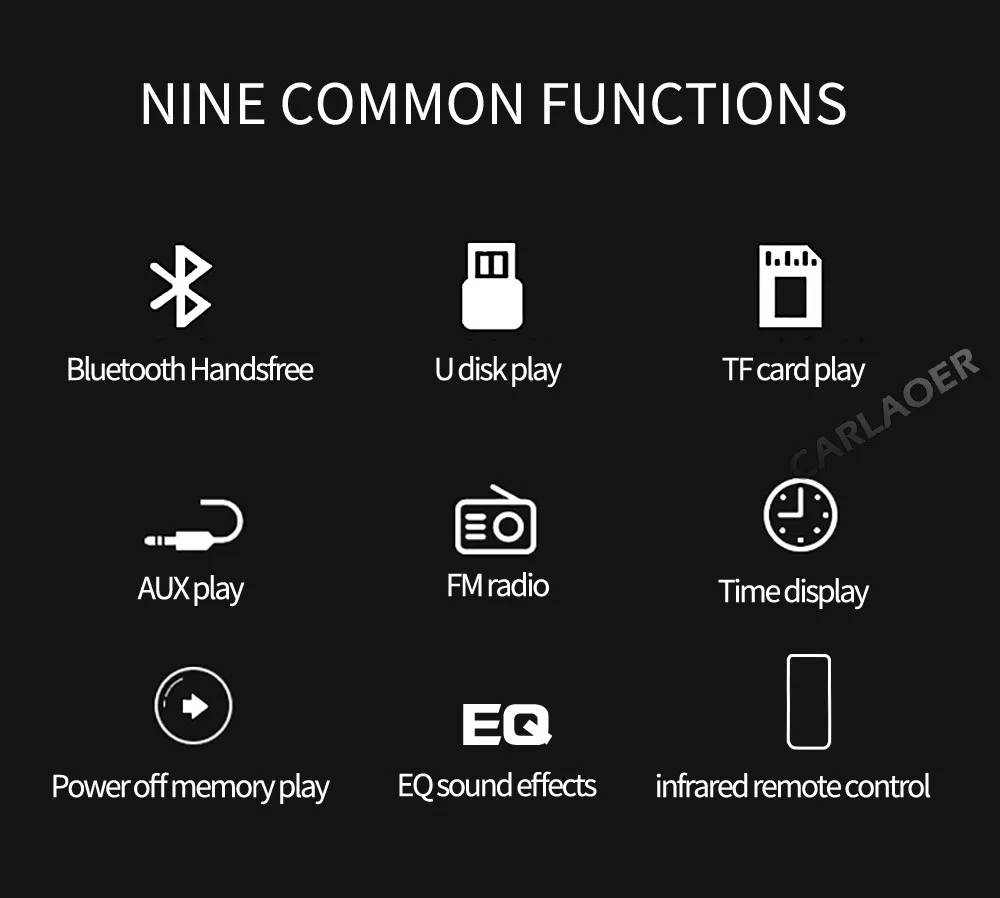 Bluetooth Autoradio 12V Car Stereo Radio FM Aux-IN Input Receiver SD USB In-dash 1 din Car MP3 Multimedia Player