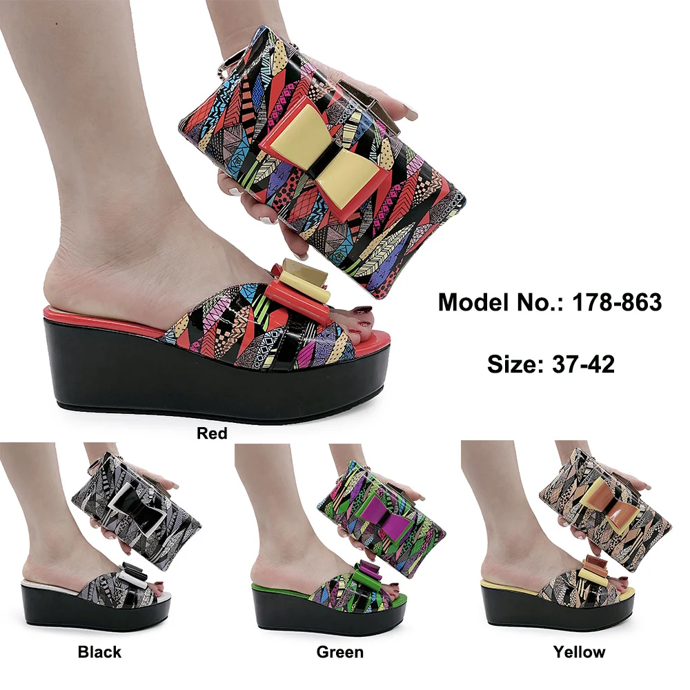 

Latest Design Ladies Shoes with Matching Bags Set Decorated with Rhinestone Italian Shoes with Matching Bags woman shoes Party