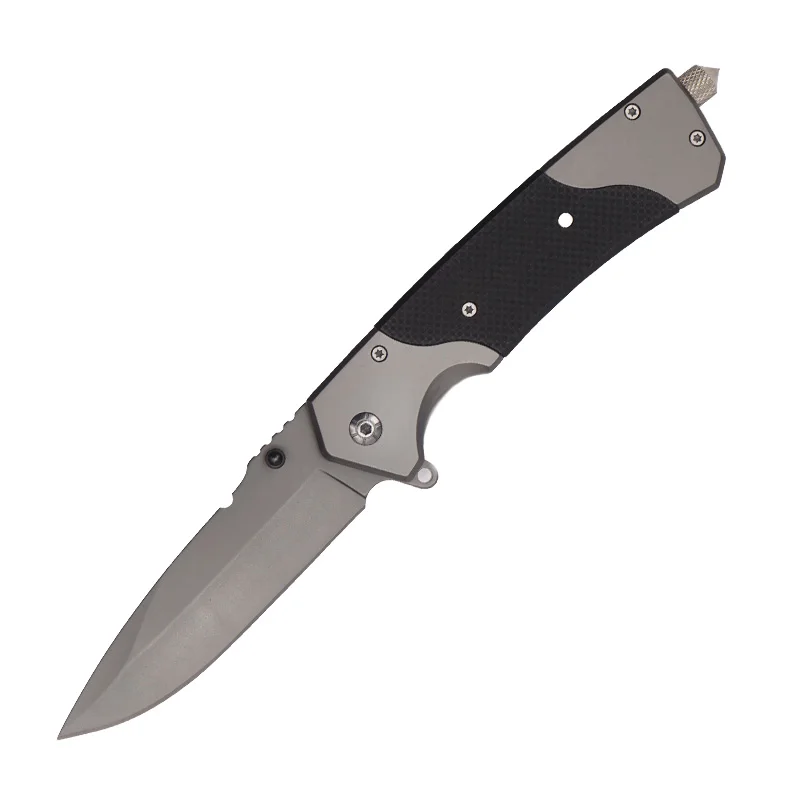 

HWZBBEN Pocket Folding Knife 5Cr13Mov Blade G10 Handle Hunting Climbing Camping Knives Military Tactical Self Defense Tool Knife