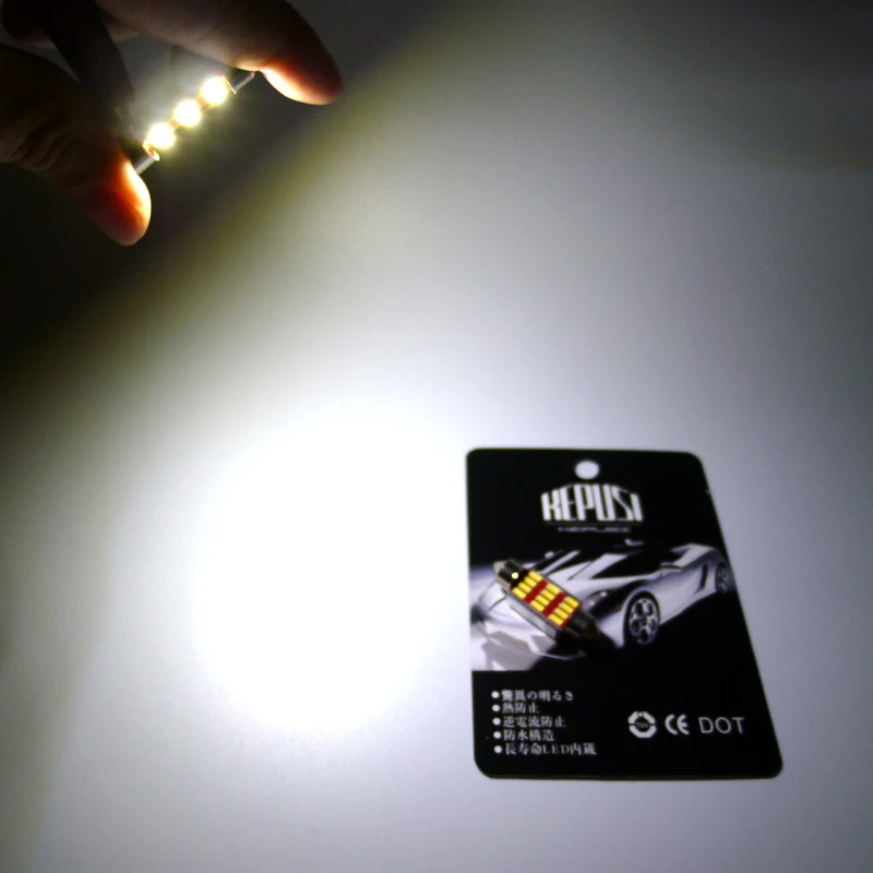 

4x C5W Led Bulbs 41mm 39mm 36mm 31mm Car Interior Festoon Dome Reading Light White License plate Lamp 12V for honda accord civic