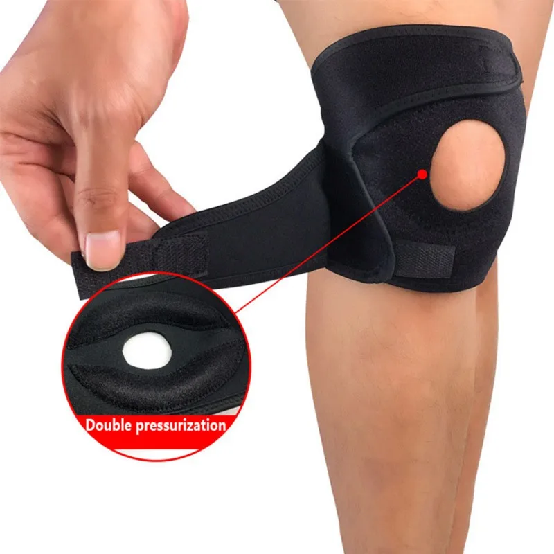 

1pc Knee Sleeve Pad Breathable Adjustable Compression EVA Pads Patella Protector Leg Cover Autumn Winter Knee Support