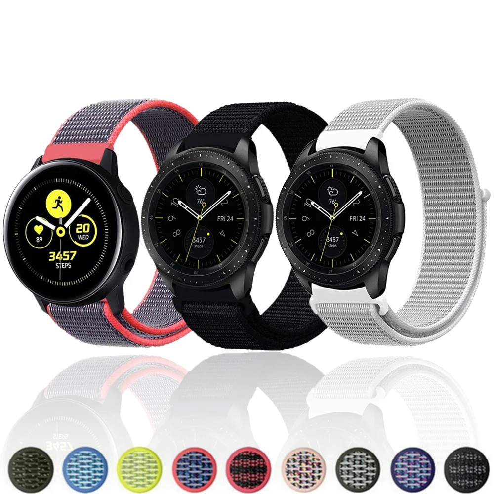 22 мм 20 мм ремешок для часов samsung galaxy watch active 42 мм 46 мм gear S3 s2 Frontier классический ремешок huami Amazfit bip huawei gt 2