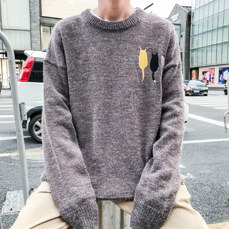Liketkit мужские повседневные свитера 2019 вязаные пуловеры с круглым вырезом и