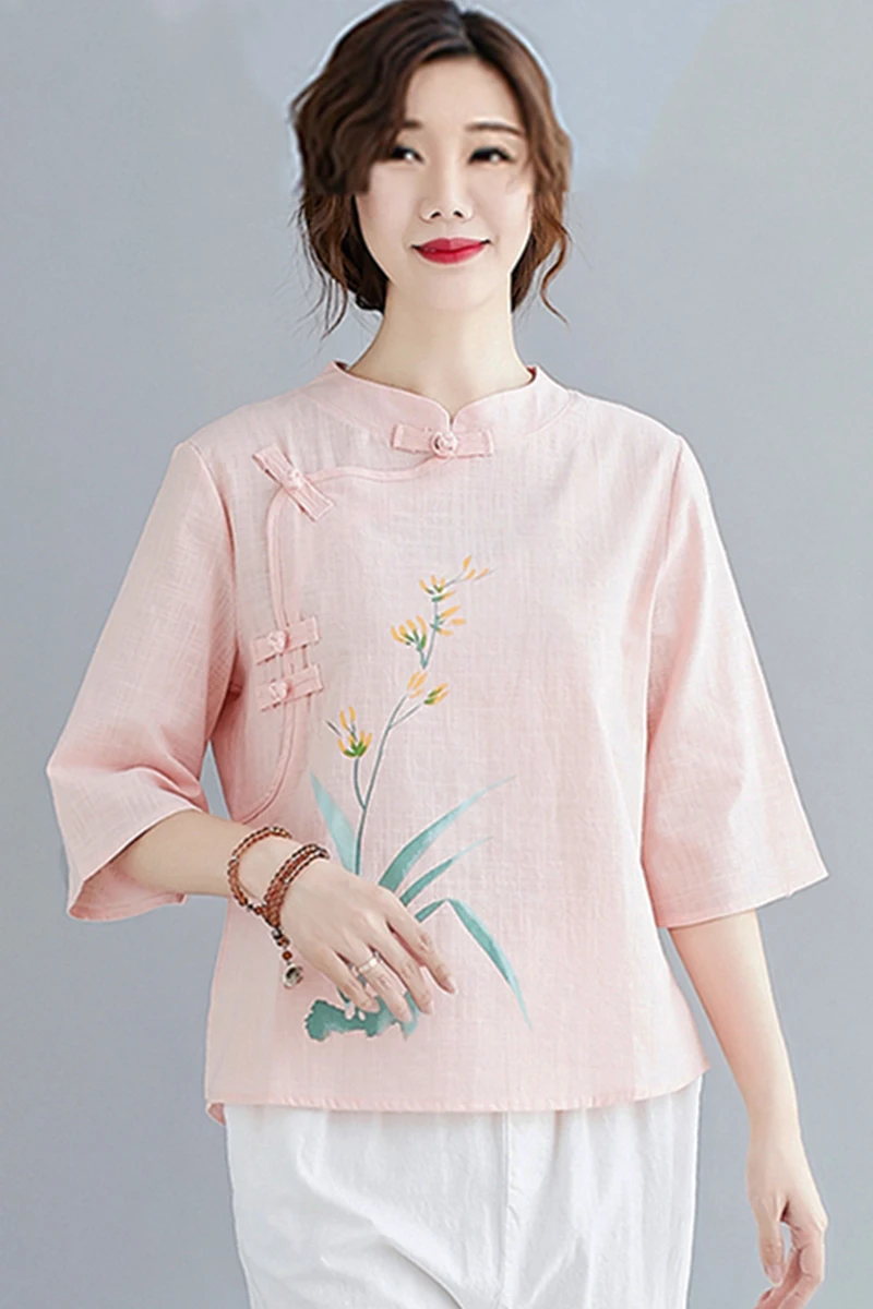 Хлопковый и льняной воротник с изображением литературы искусства осень |