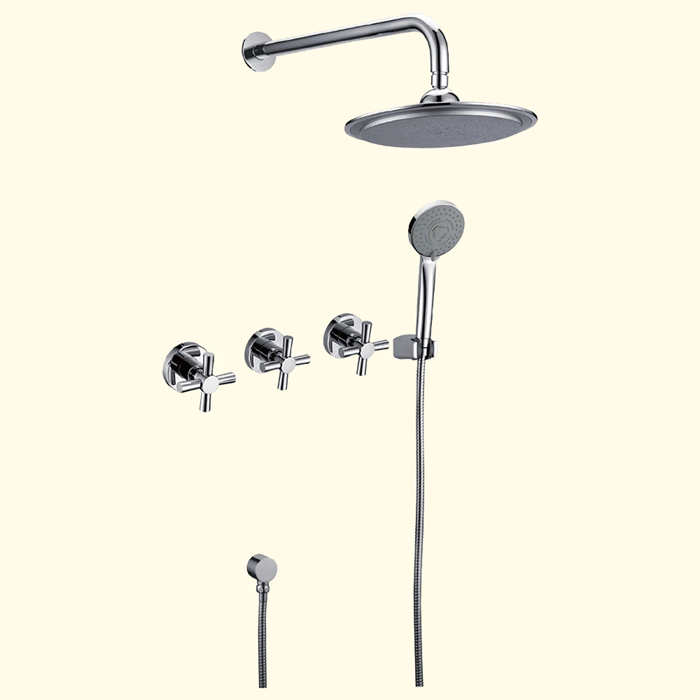 

Inwall Concealed Modern Black Shower Mixer