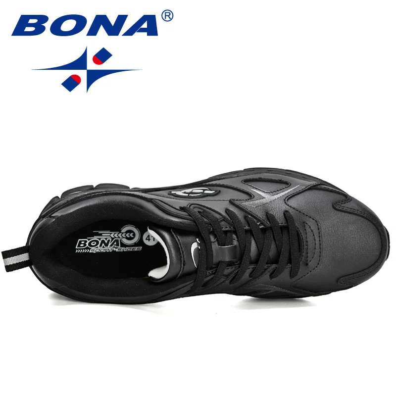 BONA 2020 New Designers Action Leather Men Shoes Fashion Casual No-Slip Man Vulcanize Tenis Masculino Leisure Footwear | Обувь