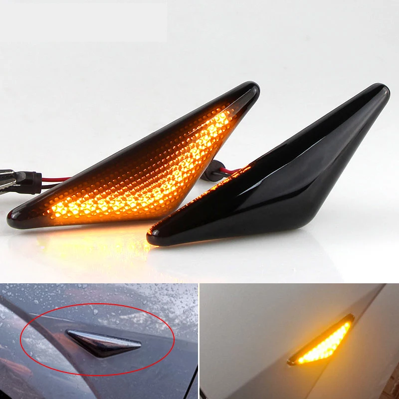 

Динамический светодиодный Боковой габаритный фонарь для Ford MONDEO 2000-2007 MK3, FOCUS MK1 1998-2004, 2 шт.