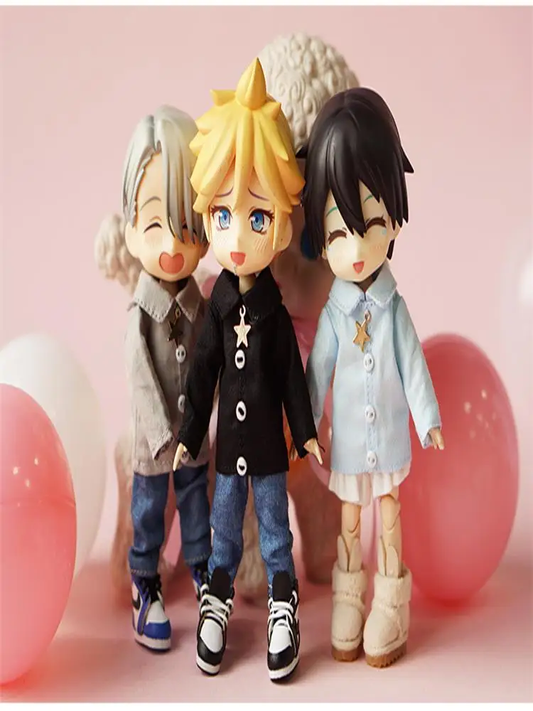 1 шт. Симпатичные куклы ob11 звезда рубашка Длинная Однотонная для 1/12 bjd аксессуары