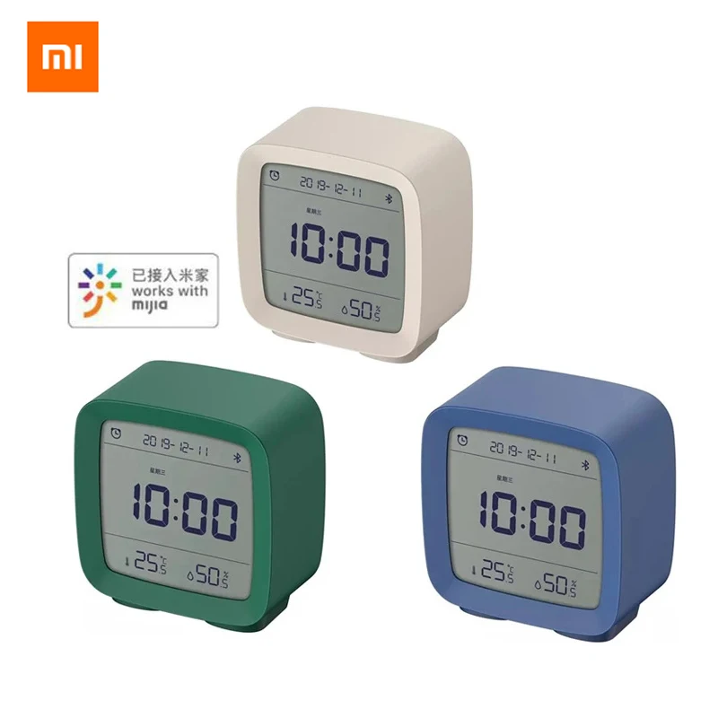 

Xiaomi Cleargrass Bluetooth Alarm Clock Temperature Humidity Display LCD Screen Adjustable Nightlight With Mijia APP Smart Home