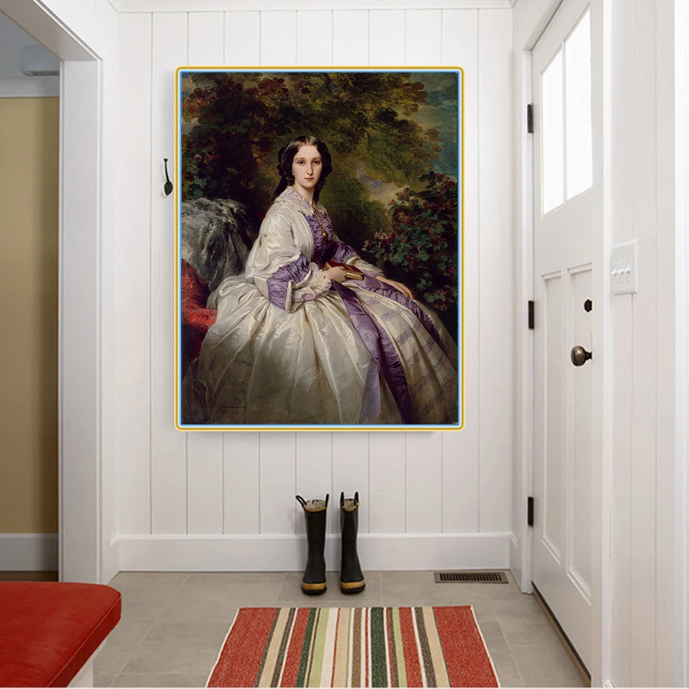 

Holover Canvas Oil Painting Winterhalter"Countess Alexander Nikolaevitch Lamsdorff Maria Ivanovna Beck"Western Art Decor Posters