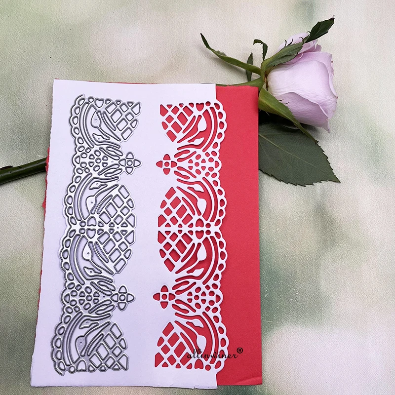 

Latest Lace flower edge DIY Craft Metal Cutting Die Scrapbook Embossed Paper Card Album Craft Template Stencil Dies