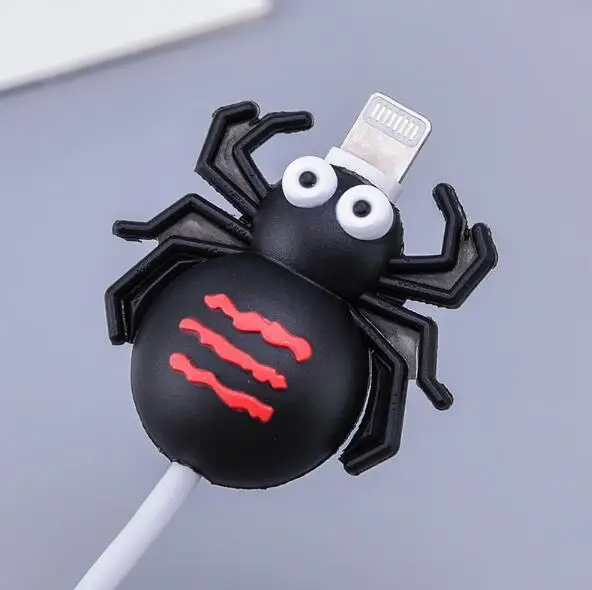 50 шт. Бабочка Насекомое пчела Краб намотка кабеля USB телефон зарядное устройство защита данных крышка мини провода протектор Аксессуары для телефонов