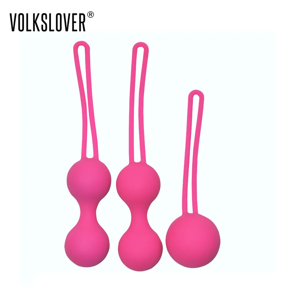Умный силиконовый вибратор шарик VOLKSLOVE бен ва тренажер для укрепления мышц