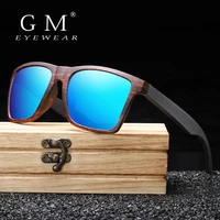 gm new polarized sunglasses men women vintage driving wooden leg eyeglasses retro brand design sunglasses male female s5515