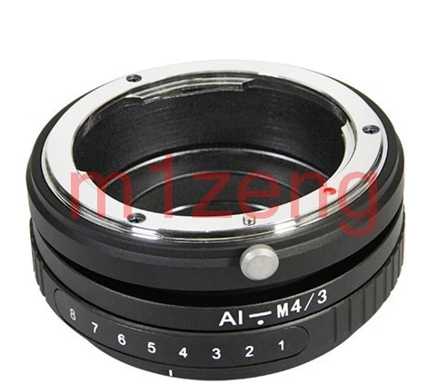 

Tilt adapter ring for nikon AI Mount Lens To olympus Panasonic m43 GH4 gh5 GM1 gx7 GX9 gx85 g85 gf10 gf7 EM5 EM1 EM10 camera