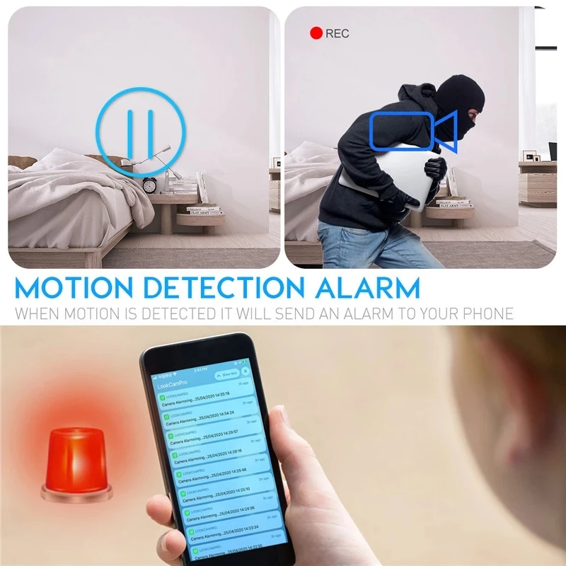 

Wireless Wifi Secret Clock Micro Camera Espia 4k HFD Home Mini Camera Recorder Security IR Night Vision Motion Detect Camcorder