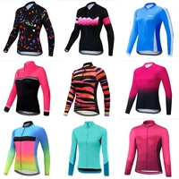 outdoor fashion women pro long cycling jersey bicycle mtb shirt for wear motocross mountain road maillot jacket bike jersey tops