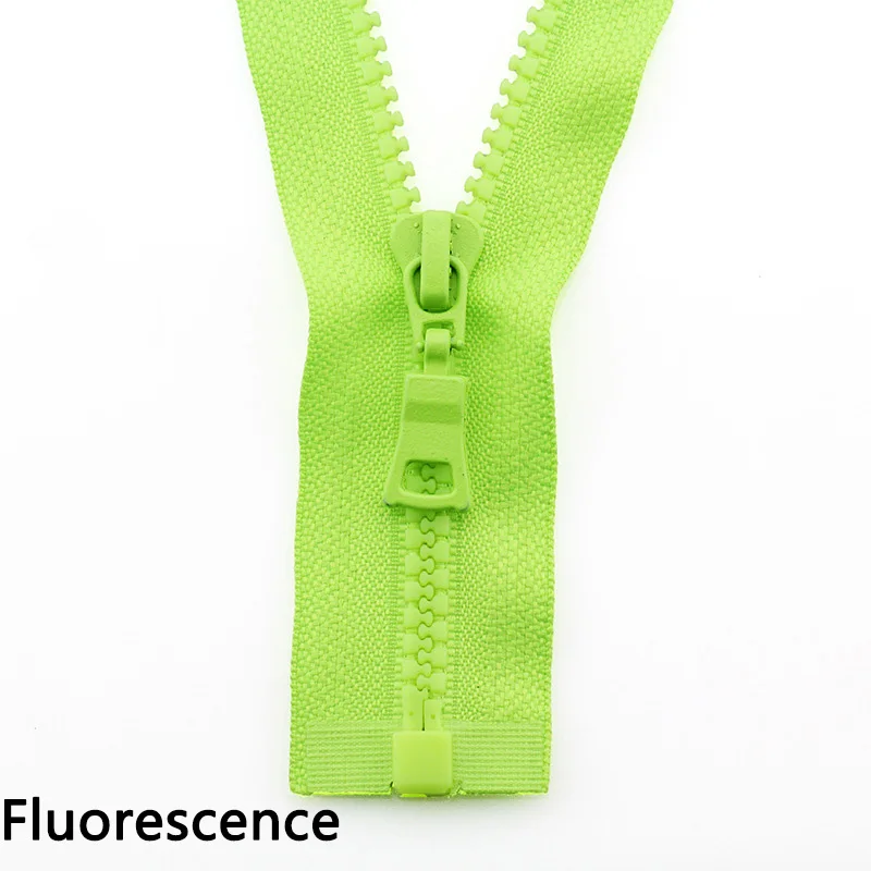 Fluorescent 5 шт. Meetee 5# молнии из смолы закрывают конец 15-25 см открытый конец 30-80 см застежка-молния швейная пуховая куртка сумки для одежды Домашний портной ремесла - Цвет: Fluorescent