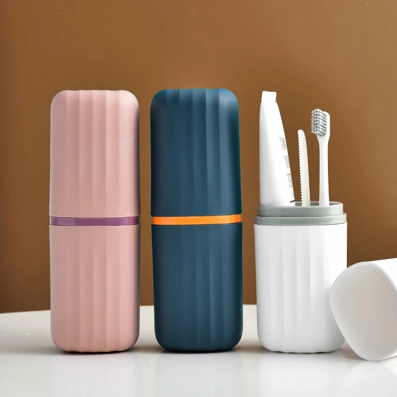 

Portable Travel Toothbrush Toothpaste Holder Storage Case Box Organizer Household Storage Cup Outdoor Holder Bathroom Accessorie
