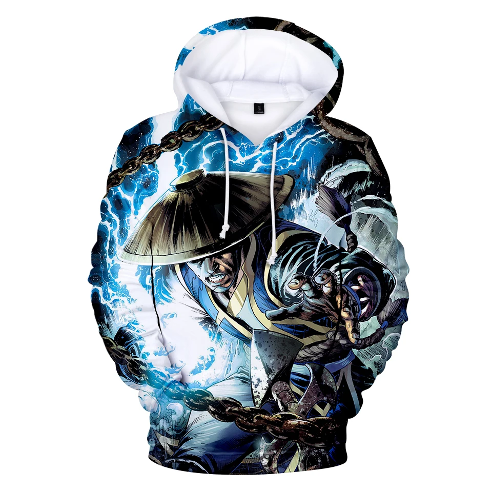 

2021 New Spring and Autumn Mortal Kombat Hoodie 3D Printing Sweatshirt Clothes Casual Coat