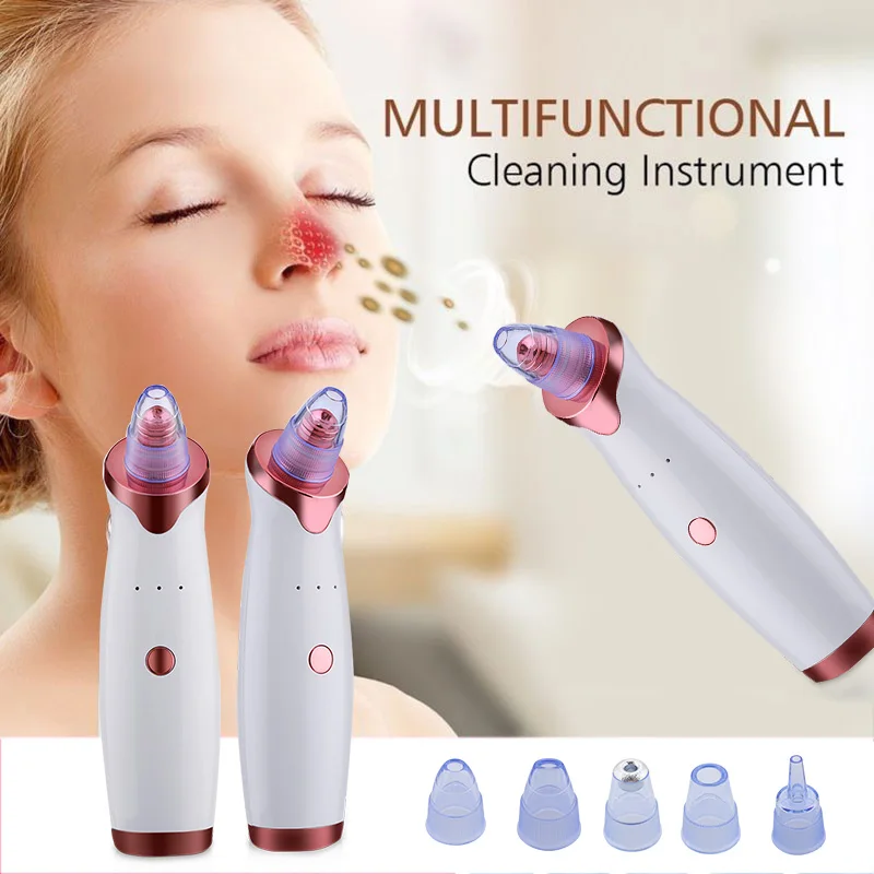 

Blackhead Remover Face Deep Nose Cleaner T Zone Pore Acne Pimple Removal Vacuum Suction Facial Diamond Beauty Clean Skin Tool