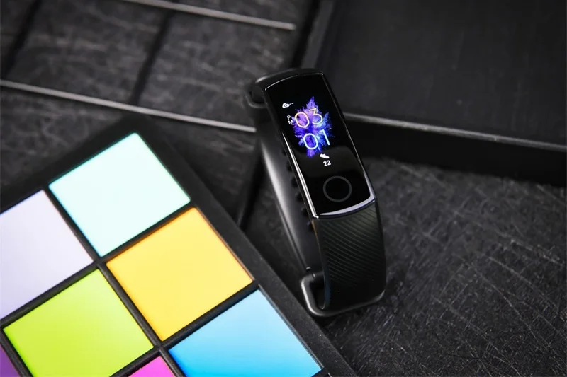 Умный Браслет huawei Honor Band 5, Оксиметр, волшебный цвет, сенсорный экран, для плавания, для обнаружения сердечного ритма, сна, сна
