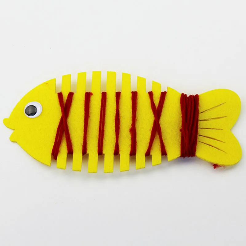 

5pcs Hot Sale Creative Children Preschool Early Learning DIY Line Cartoon Animals Fish Educational Toys for Kids Presents