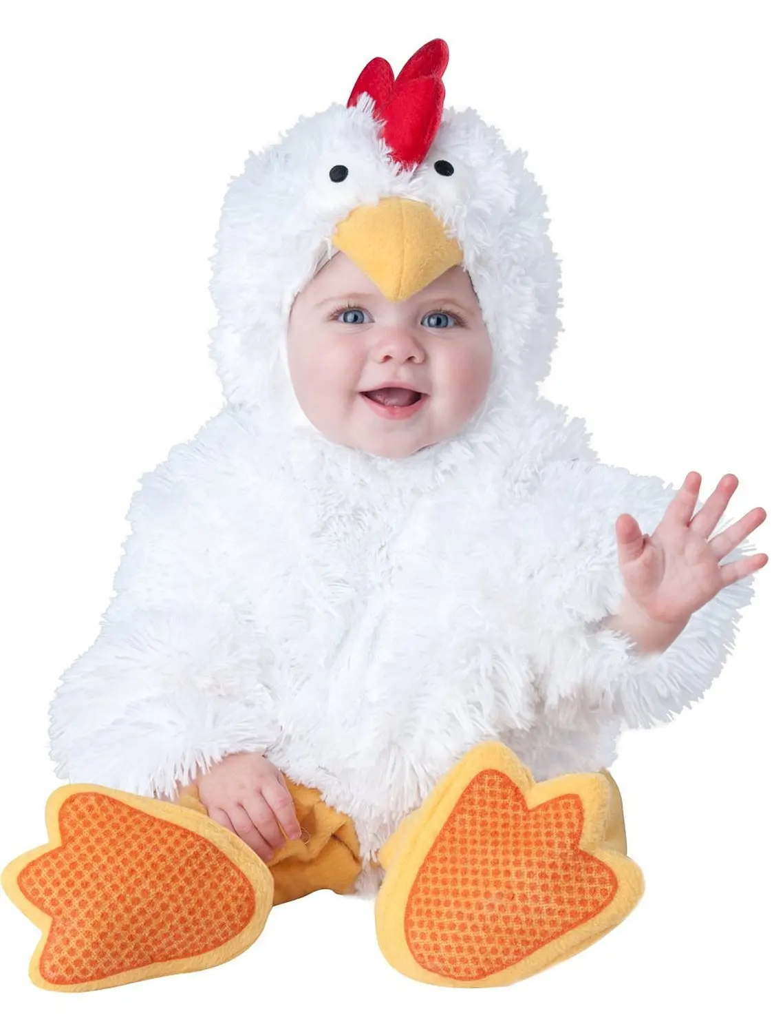 

Baby Boys Girls White Chicks Cartoon Animals Cosplay Costumes Kid Christmas Halloween Jumpsuit Newborn Infant Photography Props