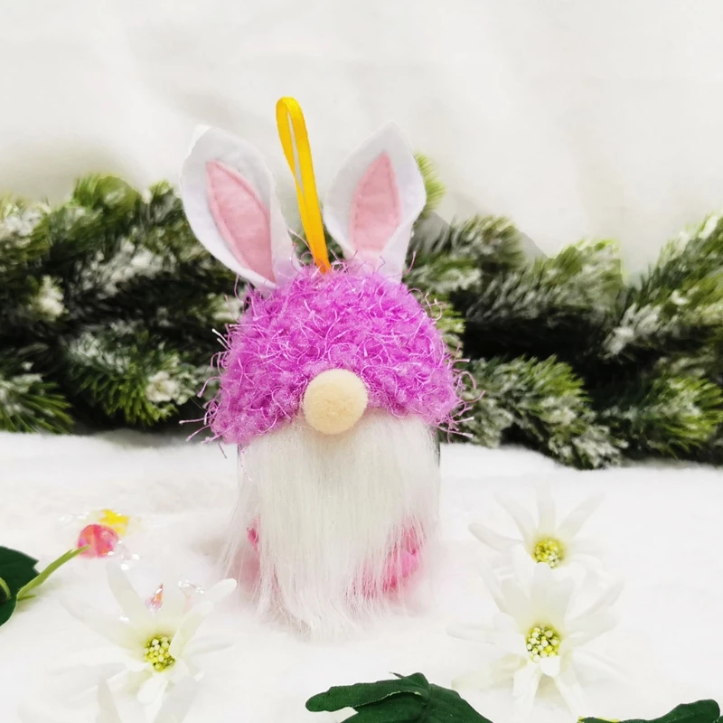 

Easter Bunny Gnome Cookie and Candy Storage Container Jar Rabbit Tomte Hangling Ornaments