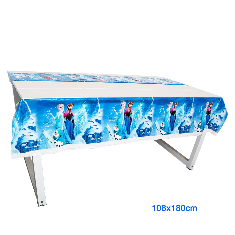 Disney-set de decoraciones de dibujos animados de Frozen 1, suministros de cumplea&ntilde;os para 20 ni&ntilde;os, 100/81/80/40 unidades-1