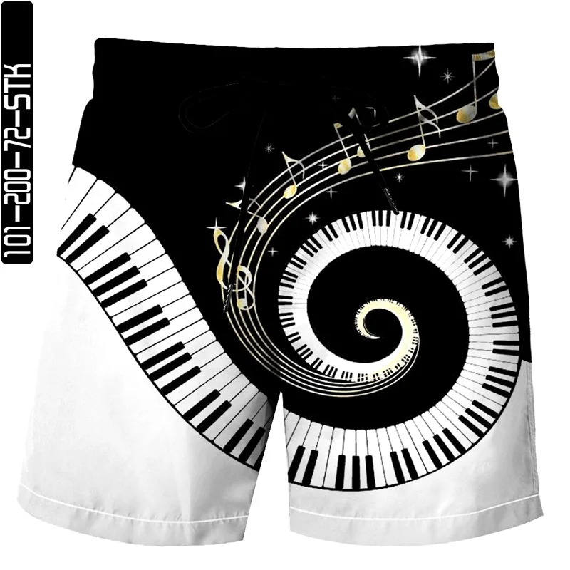 

Summer New 3D Ink Print Man Shorts Streetwear Casual Shorts Lovers Bermuda Beach Pants Oversized Size Music Poker Elements