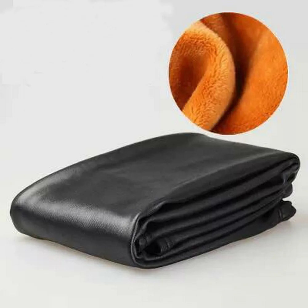 Леггинсы из искусственной кожи для девочек зимняя одежда маленьких утепленные